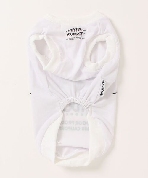 OUTDOOR PRODUCTS（アウトドアプロダクツ）の「【OUTDOOR PRODUCTS/アウトドアプロダクツ】 ＤＯＧブランドロゴプリントＴシャツ（ホワイト） ドッグウェア　ペットグッズ（ペットウェア・メンズ・ホワイト・2号/3号/約3号/4号）」の2枚目の写真