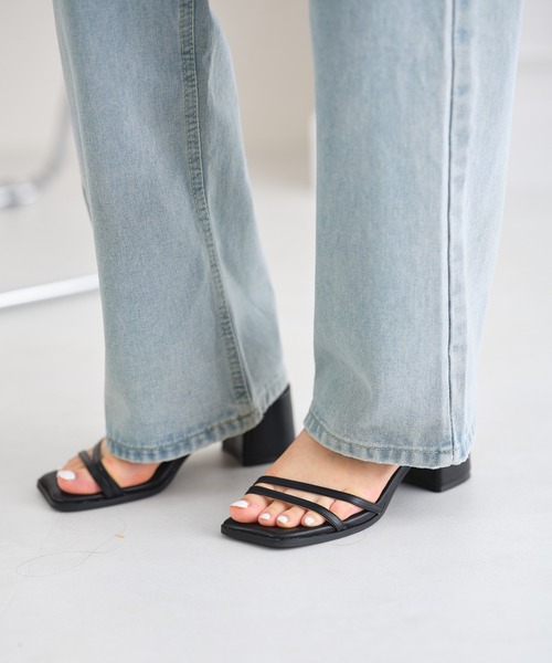 acro（アクロ）の「ウエストホックデザインハイウエストワイドストレートデニム/AC3638（デニムパンツ・レディース・ライトブルー/ブラック/ホワイト/ピンク・M/L）」の12枚目の写真