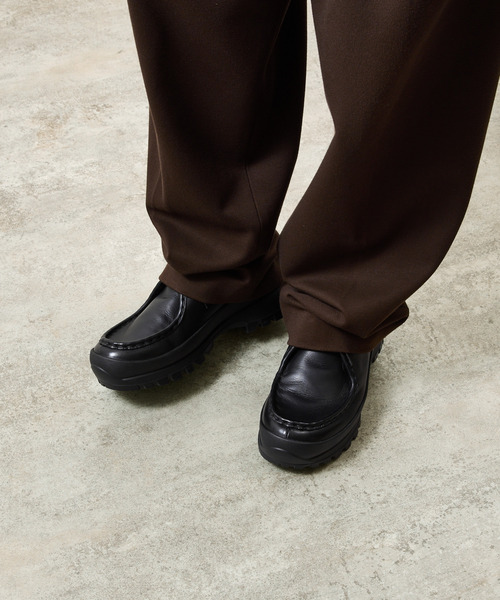 PADRONE(パドローネ)の「PADRONE パドローネ / TYROLEAN SHOES with 884C Vibram ビブラムソールチロリアンシューズ / PU8840-2003(ブーツ・メンズ・ブラック・40/41/42/43)」の3枚目の写真