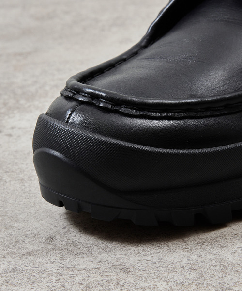 PADRONE(パドローネ)の「PADRONE パドローネ / TYROLEAN SHOES with 884C Vibram ビブラムソールチロリアンシューズ / PU8840-2003(ブーツ・メンズ・ブラック・40/41/42/43)」の9枚目の写真