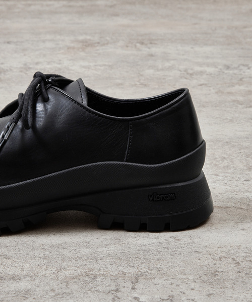 PADRONE(パドローネ)の「PADRONE パドローネ / TYROLEAN SHOES with 884C Vibram ビブラムソールチロリアンシューズ / PU8840-2003(ブーツ・メンズ・ブラック・40/41/42/43)」の12枚目の写真