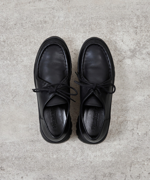PADRONE(パドローネ)の「PADRONE パドローネ / TYROLEAN SHOES with 884C Vibram ビブラムソールチロリアンシューズ / PU8840-2003(ブーツ・メンズ・ブラック・40/41/42/43)」の17枚目の写真
