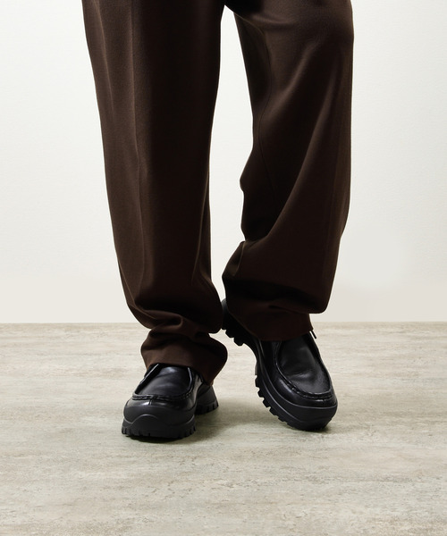 PADRONE(パドローネ)の「PADRONE パドローネ / TYROLEAN SHOES with 884C Vibram ビブラムソールチロリアンシューズ / PU8840-2003(ブーツ・メンズ・ブラック・40/41/42/43)」の18枚目の写真