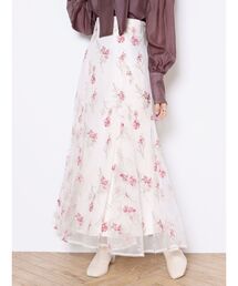 MERCURYDUO | ボタニカル刺繍マーメイドスカート(スカート)