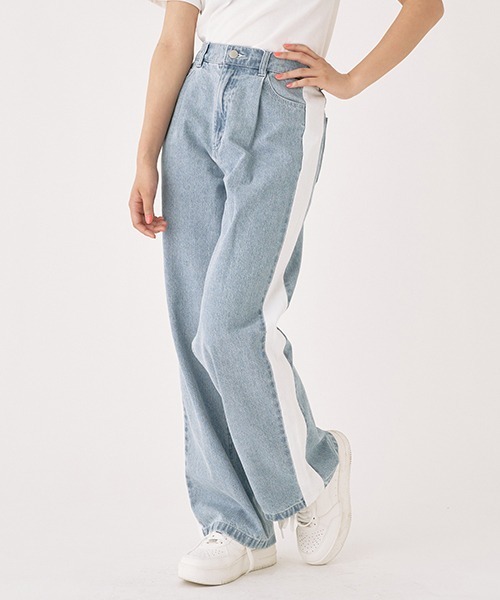 LOVETOXIC（ラブトキシック）の「アソートワイドパンツ（その他パンツ・キッズ・サックスブルー/ネイビー/ライトブルー/ブルー/ブラック/ダークブルー・L/SS/M/S）」の22枚目の写真