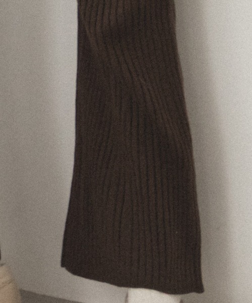 pairmanon（ペアマノン）の「リブ編み ニット フレア パンツ（その他