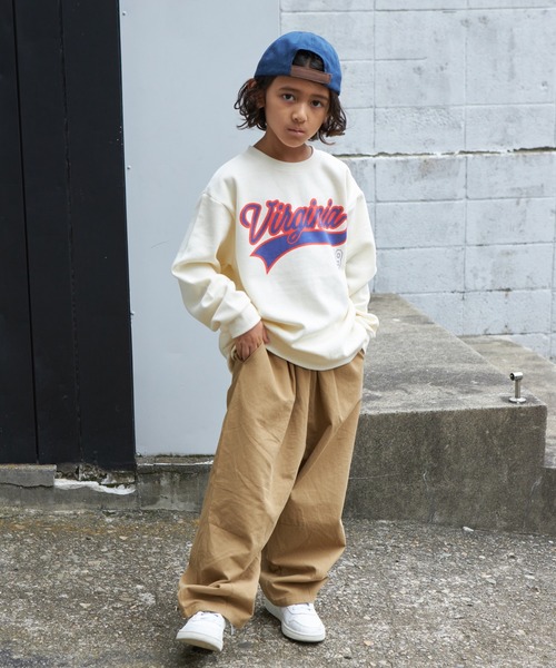 PAIRMANON STREET（ペアマノンストリート）の「【PAIRMANON STREET】ロゴプリント オーバーサイズ トレーナー（スウェット・キッズ・グレー系その他3/ブルー系その他3/ブルー系その他/ホワイト系その他/ブルー系その他2/レッド系その他/グレー系その他2/グリーン系その他/グレー系その他/マスタード/ブラック系その他/レッド系その他3/レッド系その他2/グレー系その他4/ブラウン系その他/ブラック系その他2/ピンク系その他/グリーン系その他2/ブラック系その他3/イエロー系その他・120/110/150/140/90/100/130）」の22枚目の写真