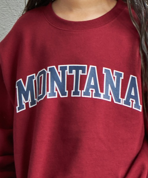 セール】【PAIRMANON STREET】ロゴプリント オーバーサイズ トレーナー  