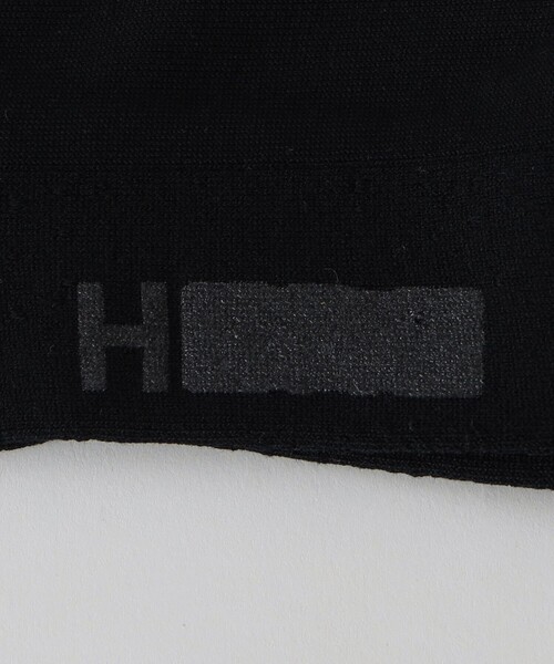 H　BEAUTY&YOUTH UNITED ARROWS（エイチビューティーアンドユースユナイテッドアローズ）の「＜H＞200N シルケット パイル レギュラー ソックス/ウィメンズ（ソックス/靴下・レディース・ブラック/ホワイト・FREE）」の6枚目の写真