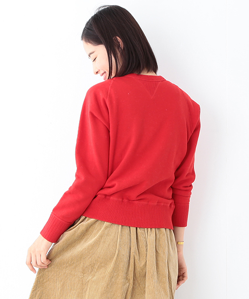 BEAMS BOY（ビームスボーイ）の「BEAMS BOY / カラー 裏毛フリーダム スウェットクルー（スウェット・レディース・レッド/ネイビー・ONE SIZE）」の18枚目の写真