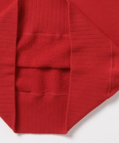 BEAMS BOY（ビームスボーイ）の「BEAMS BOY / カラー 裏毛フリーダム スウェットクルー（スウェット・レディース・レッド/ネイビー・ONE SIZE）」の3枚目の写真