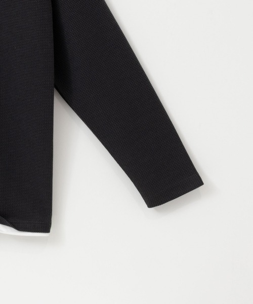 NAVY(ネイビー)の「キーネックフェイクレイヤード長袖Tシャツ(Tシャツ/カットソー・メンズ・ネイビー/グレイッシュベージュ/グリーン/チャコール・XL/L/M/S)」の7枚目の写真