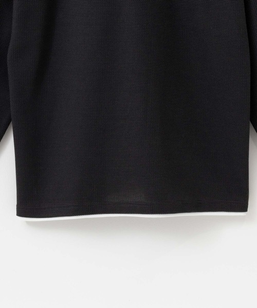 NAVY(ネイビー)の「キーネックフェイクレイヤード長袖Tシャツ(Tシャツ/カットソー・メンズ・ネイビー/グレイッシュベージュ/グリーン/チャコール・XL/L/M/S)」の8枚目の写真