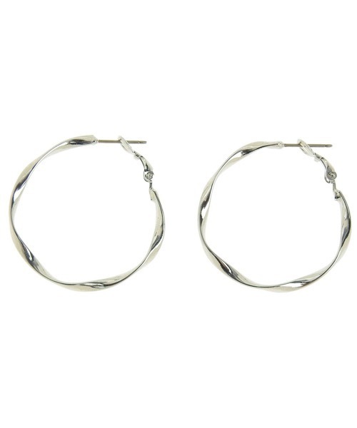 itam（アイタム）の「【itam】アイタム/ ツイストフープピアス（ピアス（両耳用）・レディース・シルバー/ゴールド・FREE）」の3枚目の写真