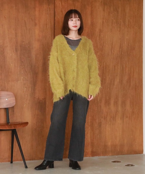 archives(アルシーヴ)の「【web限定】Vネック起毛カーディガン(カーディガン/ボレロ・レディース・グレー/ピンク/イエロー/ブルー・MEDIUM)」の21枚目の写真