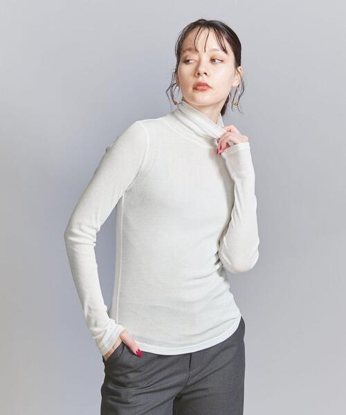 UNITED ARROWS - 【yumi〜11/19まで】BASERANGE ハイネックリブカットソー BEAUTY&YOUTH UNITED ARROWS（ビューティーアンドユース