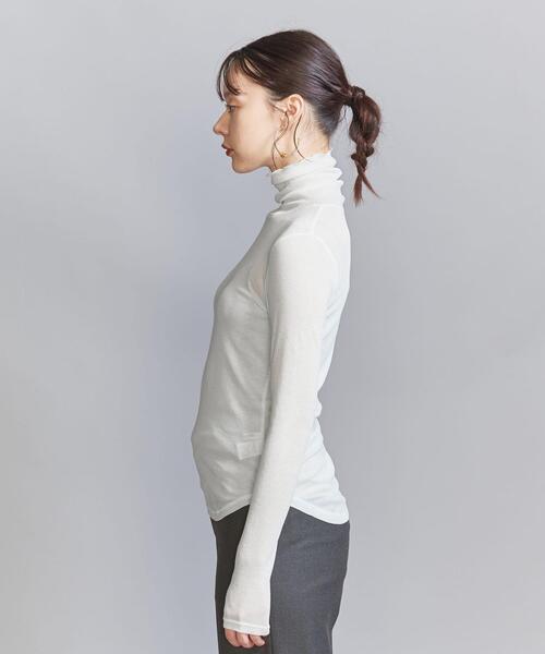 BEAUTY&YOUTHシアータートルネック長袖トップス 2点セット 楽天市場】ドット柄 シアー ハイネック トップス 2点セット