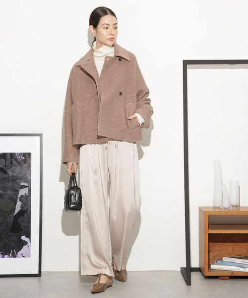 ナノユニバース　MAPELヘリンボーンスライバーショート丈コート 楽天市場】【SALE／40%OFF】MAPELヘリンボーンスライバー