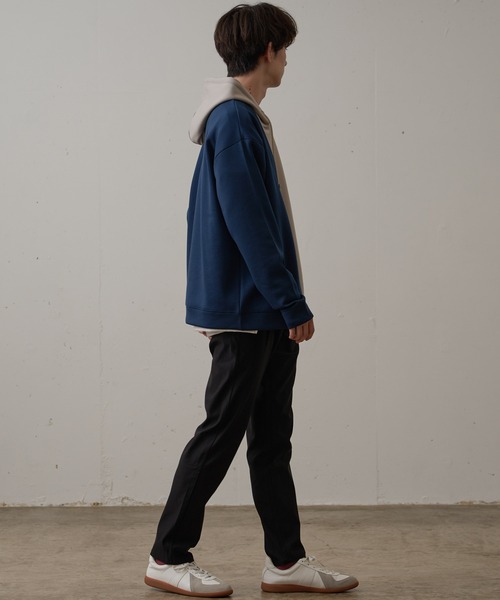 【BLUE STANDARD/ブルースタンダード】極ストレッチ スーパーストレッチ スリムテーパード トラウザー 美脚パンツ ビジカジ（その他パンツ）｜Blue Standard （ブルースタンダード）