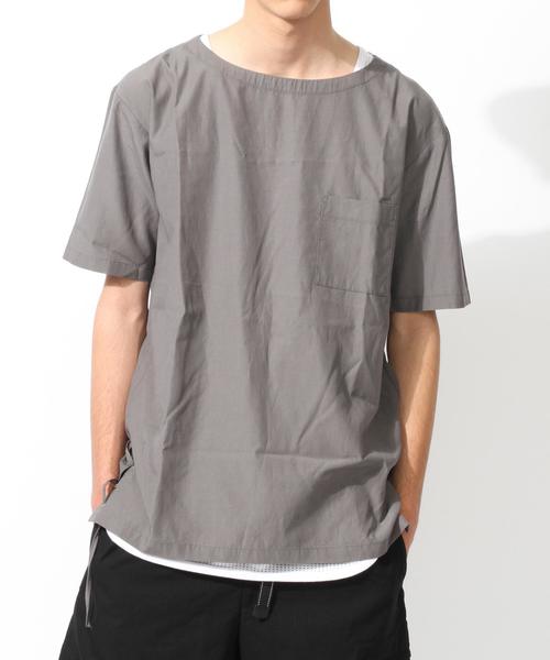 MONKEY TIME(モンキータイム)の「<monkey time> サイドレース プルオーバーシャツ◆(シャツ/ブラウス・メンズ・グレー/オリーブ・MEDIUM/SMALL/X-LARGE/LARGE)」の5枚目の写真