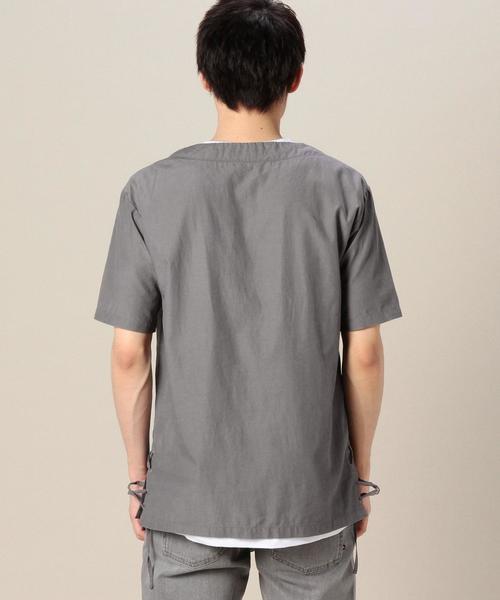 MONKEY TIME(モンキータイム)の「<monkey time> サイドレース プルオーバーシャツ◆(シャツ/ブラウス・メンズ・グレー/オリーブ・MEDIUM/SMALL/X-LARGE/LARGE)」の6枚目の写真
