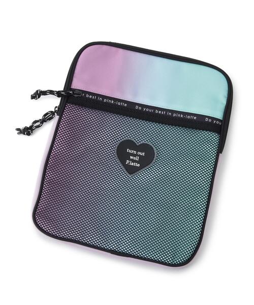PINK-latte（ピンクラテ）の「【スクールグッズ】タブレットケース（その他・キッズ・ブラック/ライトブルー/ライトパープル・00）」の3枚目の写真