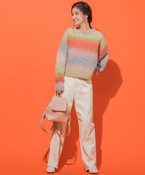 VICKY(ビッキー)の「【KOREAN ITEM】フェイクレザーリュックショルダーバッグ(ショルダーバッグ・レディース・ブラック/ピンク/オフホワイト・FREE)」の6枚目の写真