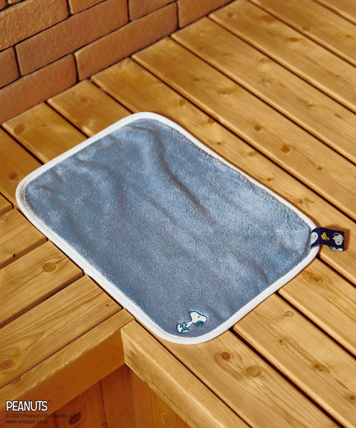 PEANUTS（ピーナッツ）の「【ピーナッツ/PEANUTS】スヌーピーサウナ吸水マット（タオル・レディース・ベージュ/チャコールグレー/ブルー・フリー）」の21枚目の写真