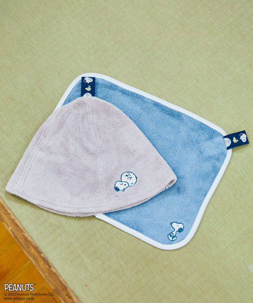 PEANUTS（ピーナッツ）の「【ピーナッツ/PEANUTS】スヌーピーサウナ吸水マット（タオル・レディース・ベージュ/チャコールグレー/ブルー・フリー）」の22枚目の写真
