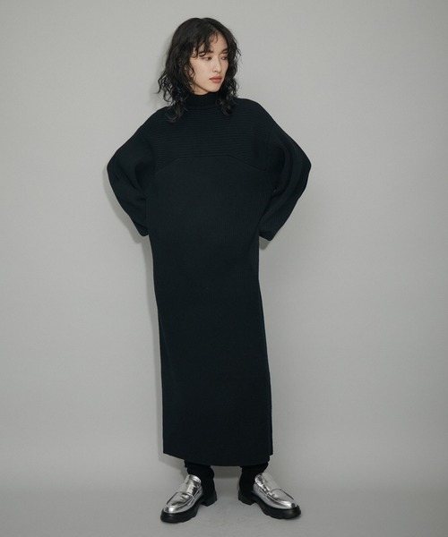 ADAM ET ROPE'（アダムエロペ）の「【WEB限定】リブレッグウォーマー（レッグウォーマー・レディース・チャコールグレー/ブラック/サックスブルー・FREE）」の5枚目の写真