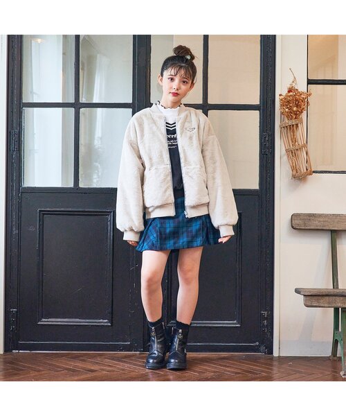 algy（アルジー）の「ラインリブドッキングトレーナー（スウェット・キッズ・ブラック/グリーン/サックスブルー・XX-SMALL/X-SMALL/XXX-SMALL/SMALL/MEDIUM）」の7枚目の写真