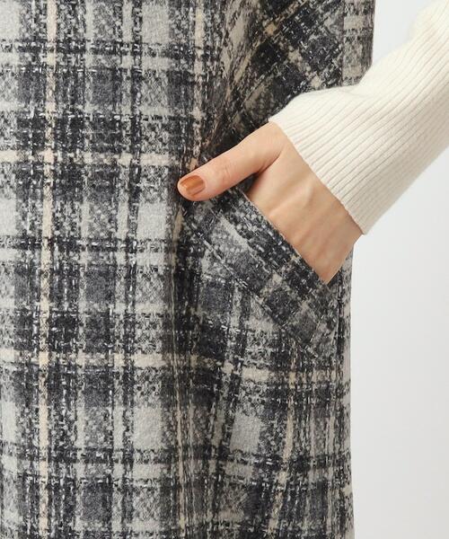 grove（グローブ）の「◆ニュアンスカラーのチェックがキャッチーなキーネックジャンドレ（ワンピース・レディース・ベージュ系1/グレー系1/ブラック・02/03/01/05/04）」の21枚目の写真