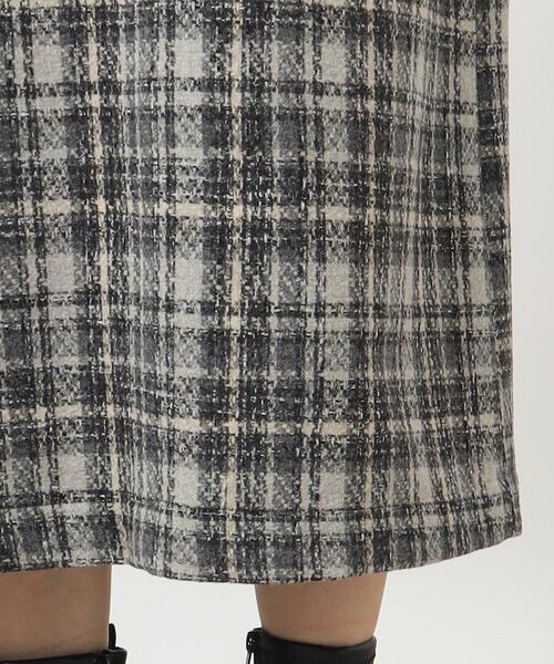 grove（グローブ）の「◆ニュアンスカラーのチェックがキャッチーなキーネックジャンドレ（ワンピース・レディース・ベージュ系1/グレー系1/ブラック・02/03/01/05/04）」の22枚目の写真