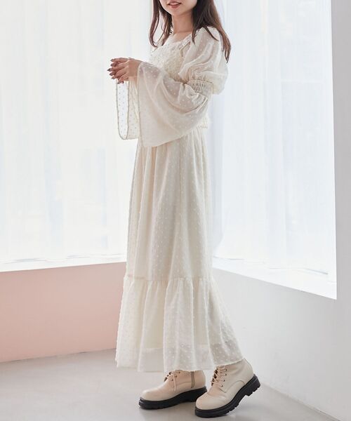 MAJESTIC LEGON（マジェスティックレゴン）の「ショルダービーズビスチェ（ベスト・レディース・グレー/ピンク/ブラック/アイボリー・MEDIUM）」の15枚目の写真