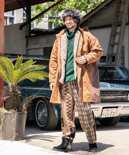 美品　チャイハネ モッズコート ライナー ベージュ　ブラウン　刺繍 Amina 美品 チャイハネ モッズコート ライナー ベージュ ブラウン 刺繍 Amina