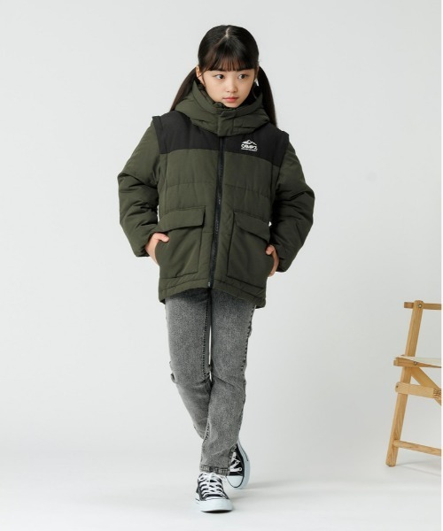 セール】【CAMP7】フード袖取り外し3WAY中綿ジャケット（ダウン