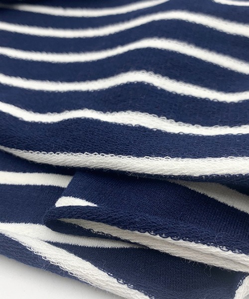 NOWLE（ノウル）の「【NOWLE】ルーズシルエット ボーダー ロンT（Tシャツ/カットソー・メンズ・ネイビー/ホワイト・MEDIUM/X-LARGE/LARGE）」の19枚目の写真