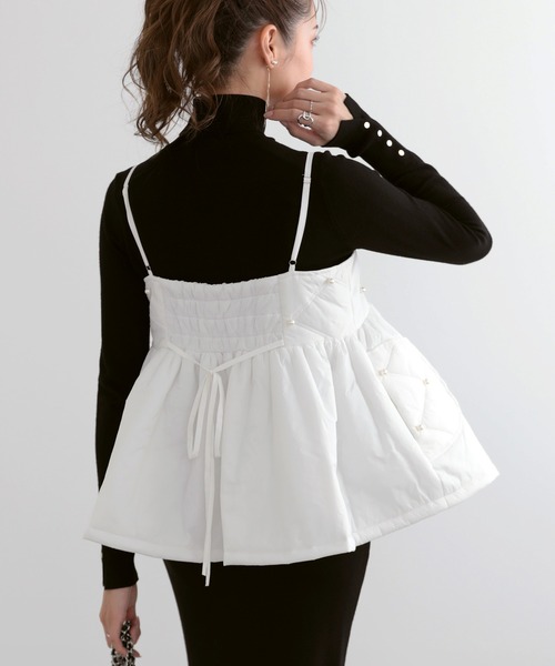 みどり　meraki パールキャミトップス MERAKI（メラキ）の「[MERAKI]パールキャミトップス（キャミソール