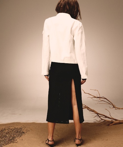 GLOWNY（グロウニ―）の「GLOWNY/グロウニー DEVON EYELET LONG  SKIRT スカート（スカート・レディース・ホワイト/ブラック・FREE）」の17枚目の写真