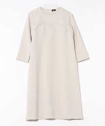 Sono（ソーノ）の「【SONO NAVY】【MUMMUMダブルクロス】ｽｶﾗﾊﾟﾈﾙ Aﾗｲﾝﾜﾝﾋﾟｰｽ（ワンピース）」