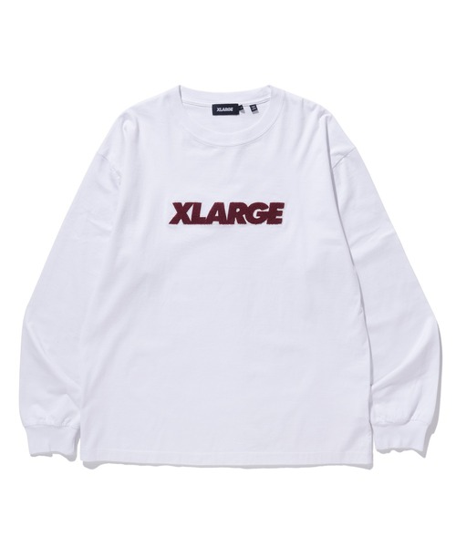 XLARGE(エクストララージ)の「STANDARD LOGO L/S TEE(Tシャツ/カットソー・メンズ・ブラック/グリーン/ネイビー/ホワイト・XL/S/L/M)」の2枚目の写真