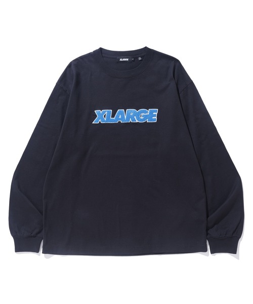 XLARGE(エクストララージ)の「STANDARD LOGO L/S TEE(Tシャツ/カットソー・メンズ・ブラック/グリーン/ネイビー/ホワイト・XL/S/L/M)」の3枚目の写真