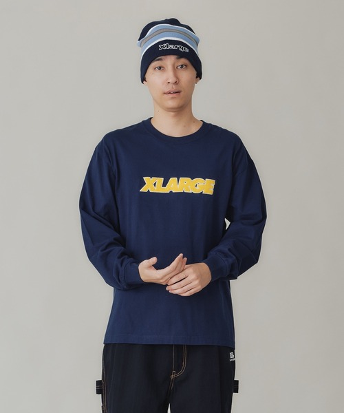 XLARGE(エクストララージ)の「STANDARD LOGO L/S TEE(Tシャツ/カットソー・メンズ・ブラック/グリーン/ネイビー/ホワイト・XL/S/L/M)」の11枚目の写真