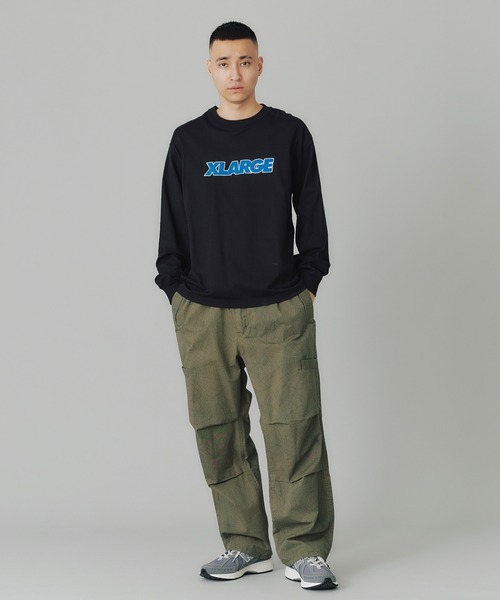 XLARGE(エクストララージ)の「STANDARD LOGO L/S TEE(Tシャツ/カットソー・メンズ・ブラック/グリーン/ネイビー/ホワイト・XL/S/L/M)」の16枚目の写真