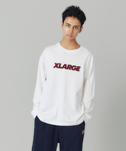 XLARGE(エクストララージ)の「STANDARD LOGO L/S TEE(Tシャツ/カットソー・メンズ・ブラック/グリーン/ネイビー/ホワイト・XL/S/L/M)」の17枚目の写真