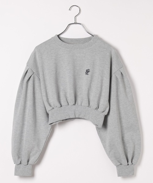 Heather（ヘザー）の「クロップドロゴ裏毛スウェット  102086（スウェット・レディース・ライトブルー/グレー/オートミール・FREE）」の18枚目の写真