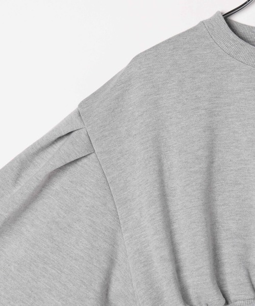 Heather（ヘザー）の「クロップドロゴ裏毛スウェット  102086（スウェット・レディース・ライトブルー/グレー/オートミール・FREE）」の21枚目の写真
