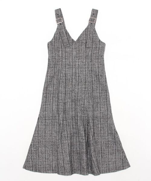 PROPORTION BODY DRESSING(プロポーションボディドレッシング)の「ツイードバックルジャンパースカート(ワンピース・レディース・ベージュ/ブラック・MEDIUM/SMALL)」の10枚目の写真