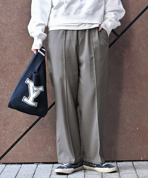 B.C STOCK（ベーセーストック）の「ウォームタッチストレッチイージーパンツ（スラックス・レディース・ホワイト/チャコールグレー/ブルー/ブラック・FREE）」の3枚目の写真