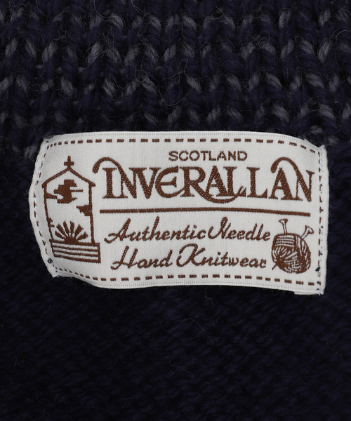 INVERALLAN（インバーアラン）の「【INVERALLAN / インバーアラン】HANDKNIT 30E（カーディガン/ボレロ・メンズ・ネイビー・40/42/44）」の13枚目の写真